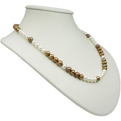 Designerkette aus Perlen L 50cm