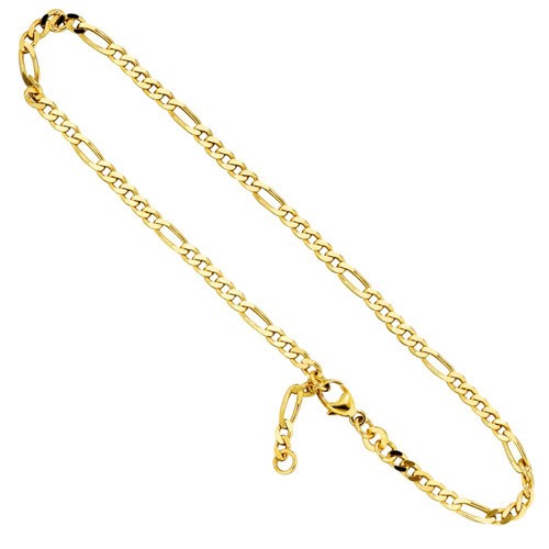 Fußkettchen aus 333 Gelbgold 23-25cm