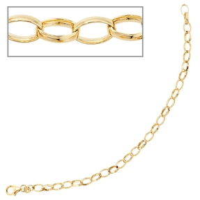Weit-Anker Armband Bettelarmband aus 333 Gold Gelbgold für Einhänger Charms 19cm