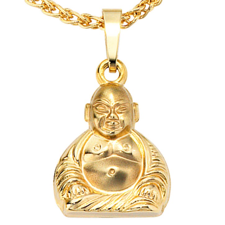 Anhänger Buddha aus 333 Gelbgold Unisex