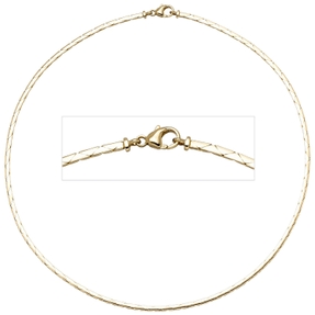 Kette Collier Halsreif aus 585 Gold Gelbgold Goldkette Goldcollier 42cm Kette Collier Halsreif aus 585 Gold Gelbgold Goldkette Goldcollier 42cm