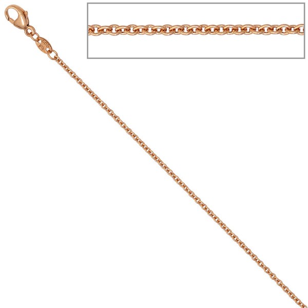 1,5mm Ankerkette aus 585 Rotgold 45 cm