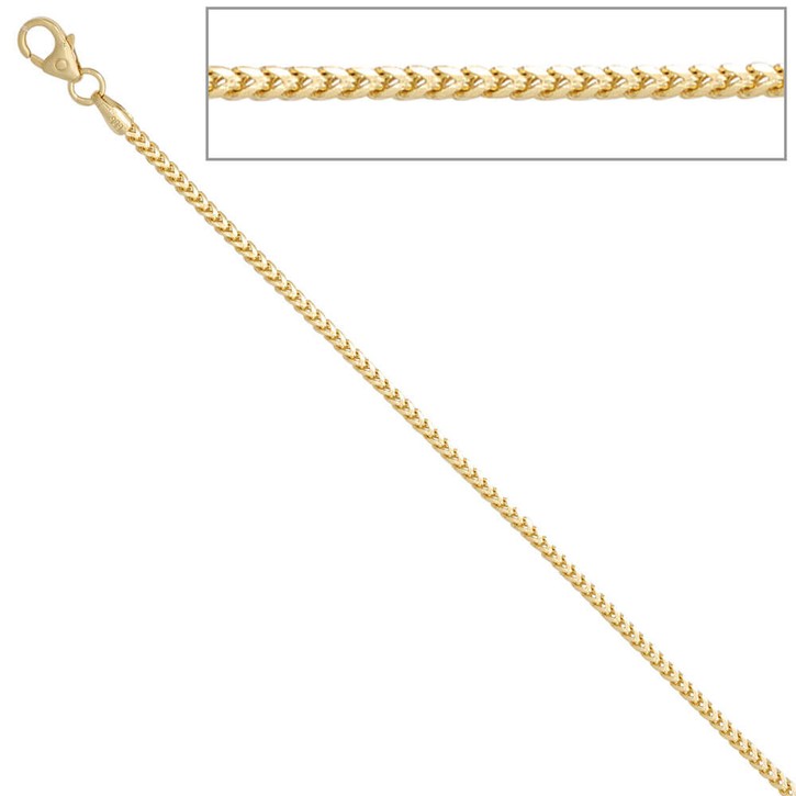 1,5mm Bingokette aus 585 Gelbgold 45 cm