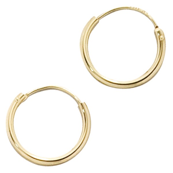 Kleine Creolen aus 333 Gelbgold D 12.7mm