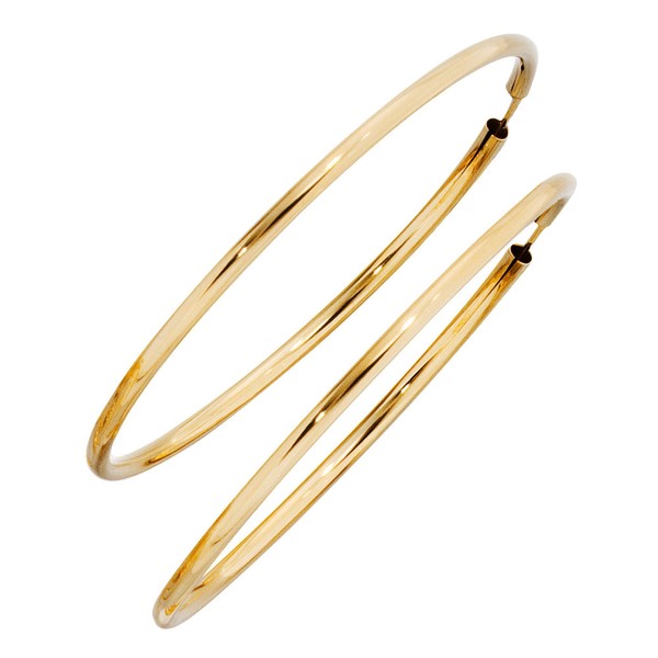 Creolen aus 333 Gelbgold D 60mm rund