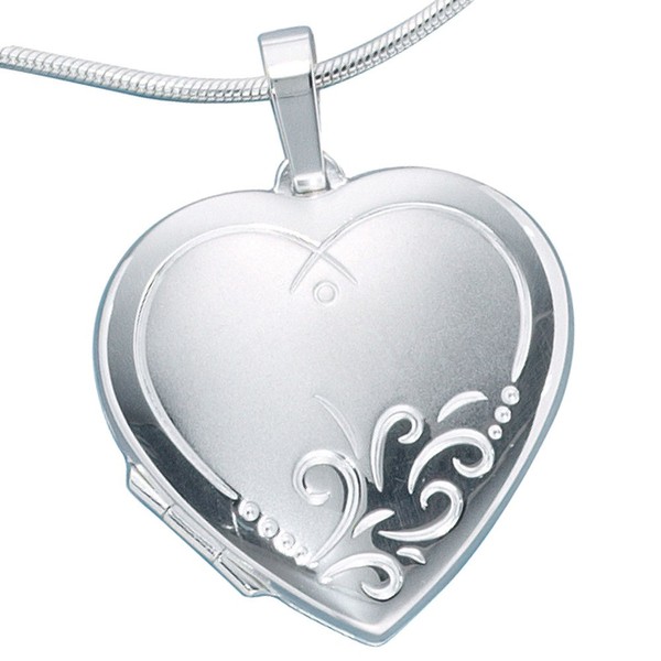 Medaillon Herz zum Öffnen 925 Silber