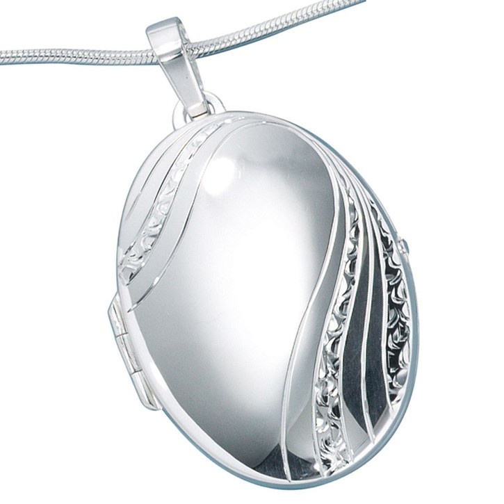 Medaillon zum Öffnen 925 Silber oval