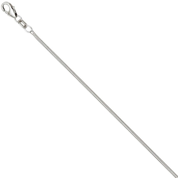 1,3mm Schlangenkette 925 Silber rund 40 cm