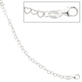Armband Armkettchen Herzen Herzchen 925 Silber 14.5cm Kinder Silberarmband
