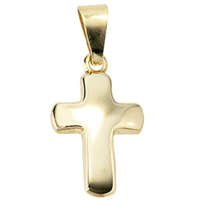 Goldanhänger Anhänger Kreuz Kreuzanhänger 333 Gold Gelbgold Unisex