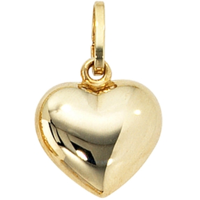 Goldanhänger Herzanhänger Anhänger Herz 333 Gold Gelbgold für Damen