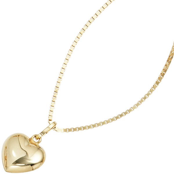 Anhänger Herz aus 333 Gelbgold glänzend