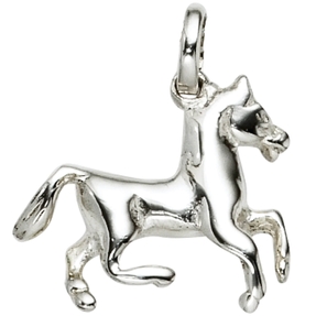 Anhänger Pferd aus echtem 925 Silber Sterlingsilber für Kinder Silberanhänger