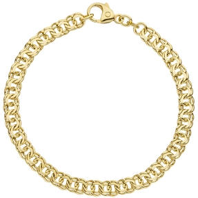 Garibaldiarmband Armband Armkette aus 585 Gold Gelbgold massiv 19cm Unisex Garibaldiarmband Armband Armkette aus 585 Gold Gelbgold massiv 19cm Unisex