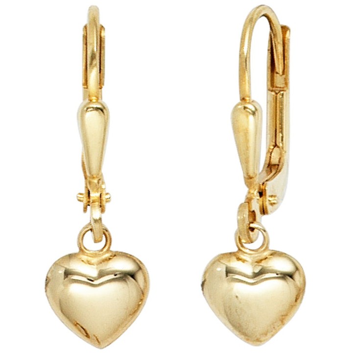 Ohrhänger Herz 333 Gelbgold Damen