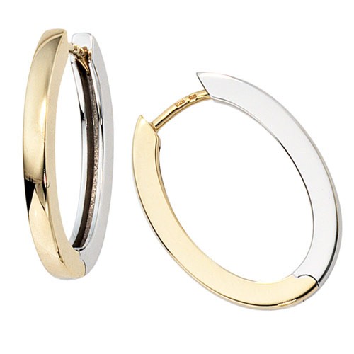 Creolen 21.1mm 585 Gold bicolor