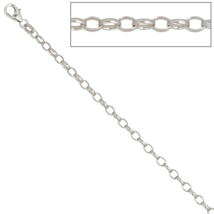 3mm Ankerkette 925 Silber 60cm