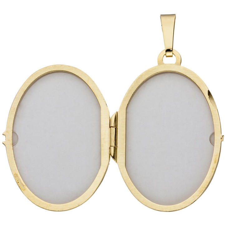 Medaillon 333 Gelbgold teileismatt