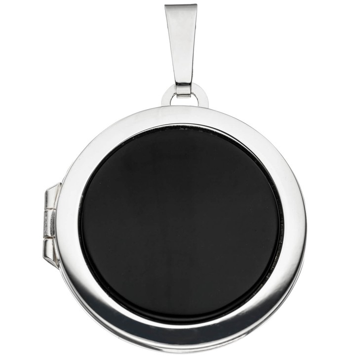 Medaillon mit Onyx schwarz 925 Silber