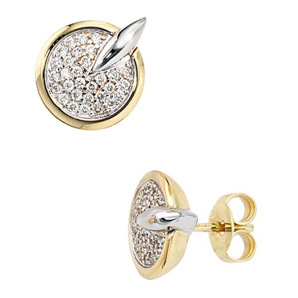 Ohrstecker 60 Brillanten 585 Gelbgold