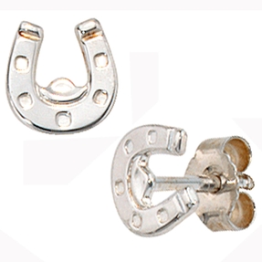 Ohrstecker Hufeisen für Kinder Stecker Ohrschmuck Ohrringe 925 Echt Silber