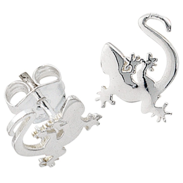 Ohrstecker Gecko 925 Silber rhodiniert