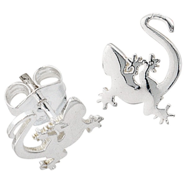 Ohrstecker Gecko 925 Silber rhodiniert