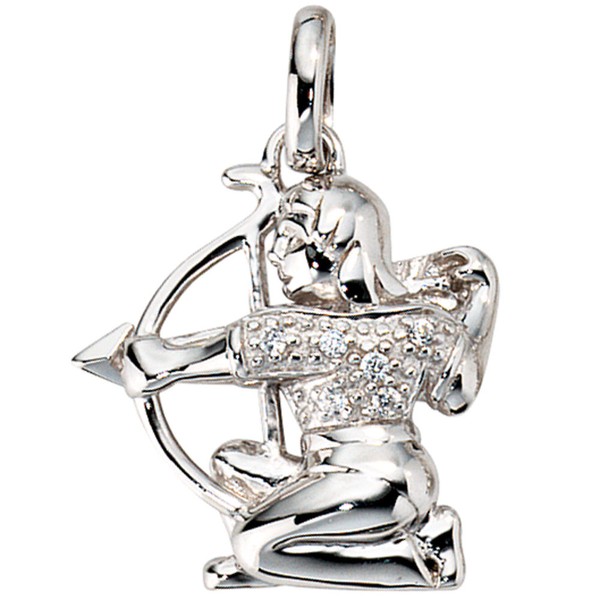 Anhänger Schütze mit Zirkonia 925 Silber