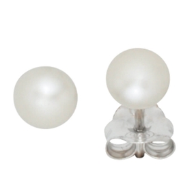 Perlenohrstecker Stecker Ohrstecker Süßwasser Perlen 5mm 925 Silber Damen