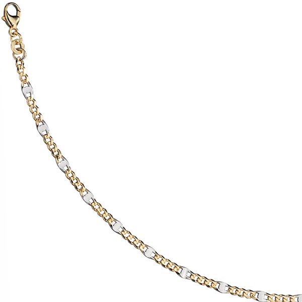 2mm Stegpanzerarmband 333 Gelbgold 19cm