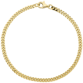 3,5mm Goldarmband Panzer Armband 333 Gold Gelbgold Unisex 21cm