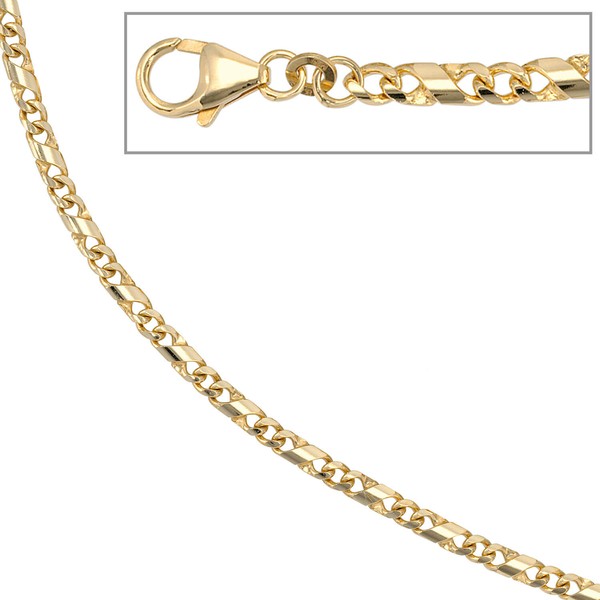 3,8mm Goldkette 333 Gelbgold 45cm