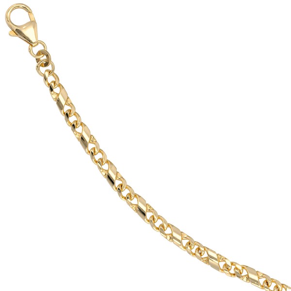 3,9mm Armband 333 Gold massiv 19cm