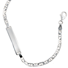 Schildband Armband Armkette aus echtem 925 Silber 19cm Unisex Schildarmband