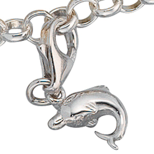 Charm Delfin 925 Silber rhodiniert