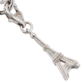 Eiffelturm Anhänger Einhänger Charm Charms 925 Silber Silbereinhänger Dangle