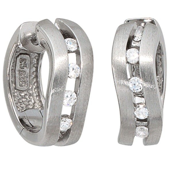 Creolen 16.8mm Zirkonia 925 Silber