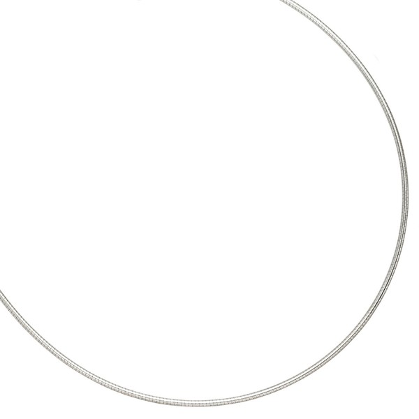 1,5mm Halsreif Collier 925 Silber rund 45cm