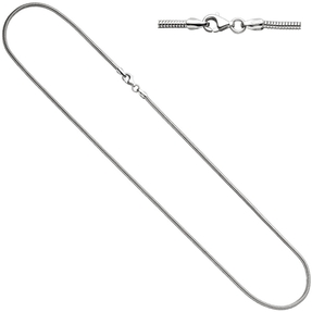 1,6mm Schlangenkette Kette Halskette Collier 925 Silber rund 42cm für Damen