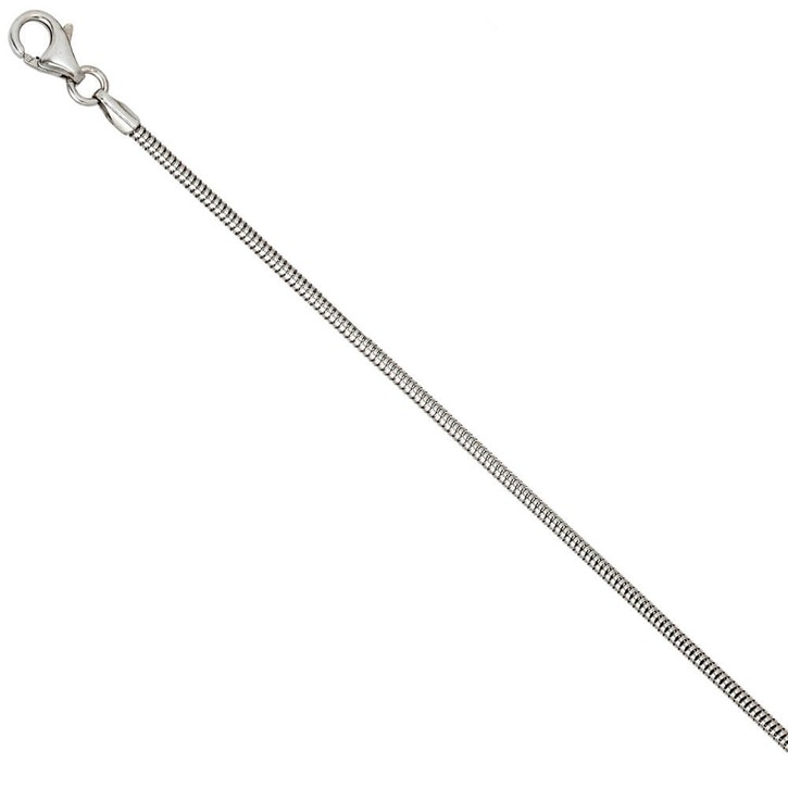 1,6mm Schlangenkette 925 Silber rund 50cm