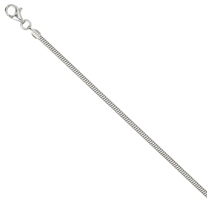 1,9mm Schlangenkette 925 Silber rund 42cm