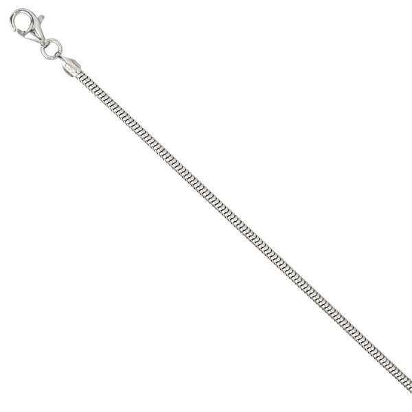 1,9mm Schlangenkette 925 Silber rund 45cm