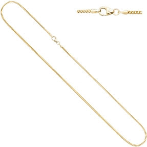 1,2mm Kette Collier Bingokette aus 585 Gold Gelbgold für Damen 42cm 1,2mm Kette Collier Bingokette aus 585 Gold Gelbgold für Damen 42cm