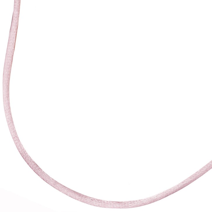 2,8mm Seidenband rose 925 Silber 42cm