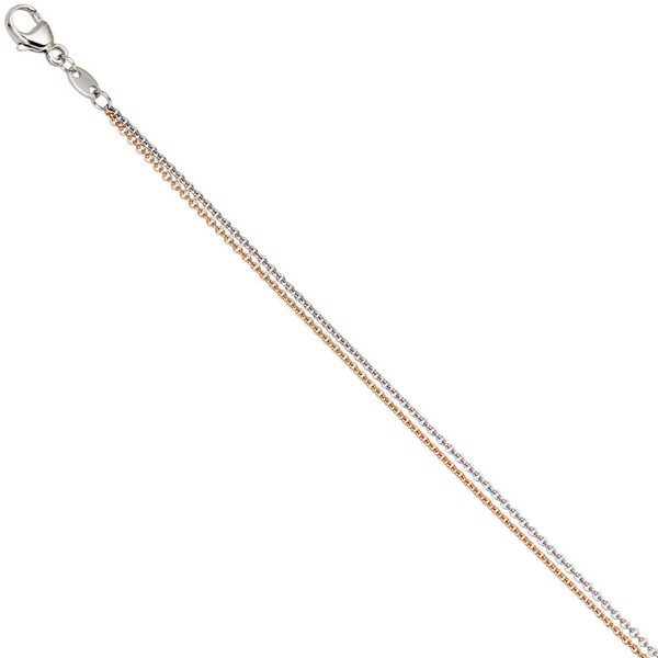 2mm Ankerkette 2-reihig 585 Gold Damen 42cm