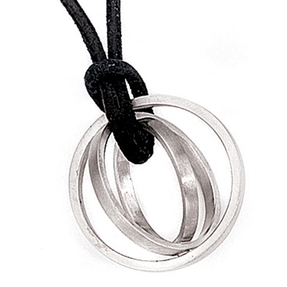 Anhänger 3 Ringe Kreise Durchmesser 19,9mm 950 Platin für Damen