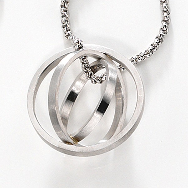 Anhänger 3 Ringe 19,9mm 950 Platin Damen