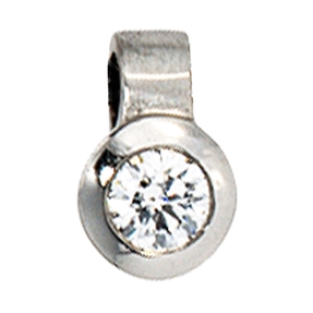 Anhänger mit Diamant Brillant 950 Platin Solitäranhänger für Damen