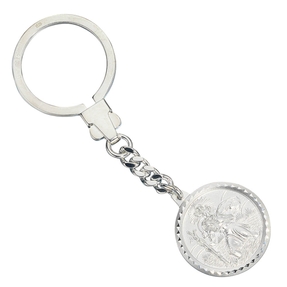 Anhänger Schlüsselanhänger Christopherus 925 Echt Silber Unisex