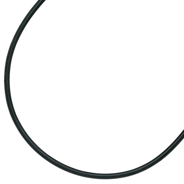 3,0mm Kautschukkette schwarz 925 Silber 50cm